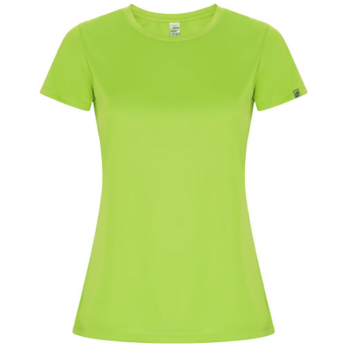 T-shirt sport 135g à personnaliser manches courtes femme Imola Roly vert fluo